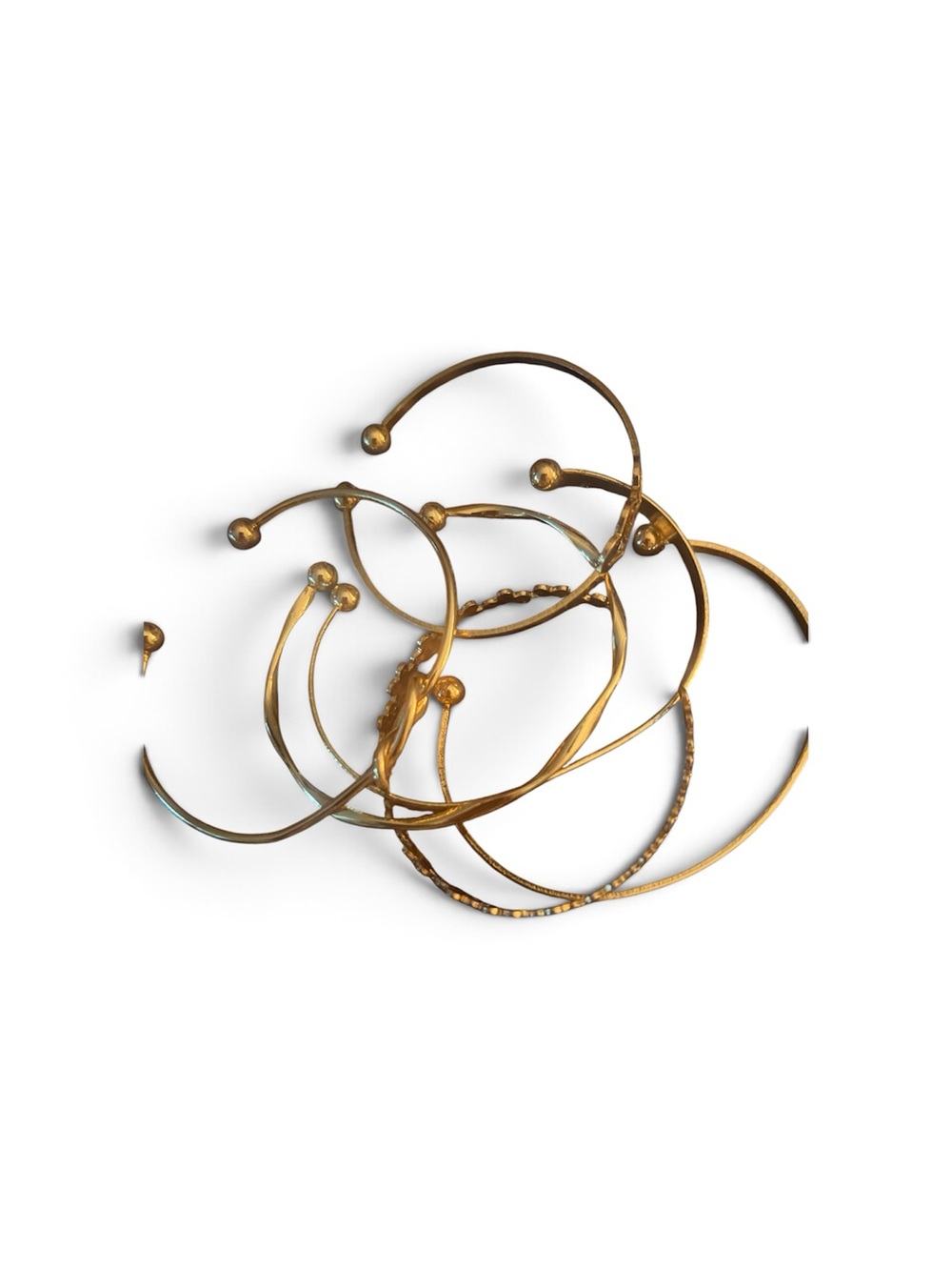 Stackable Bangle Bracelet Set (5) - Picture 5 of 5